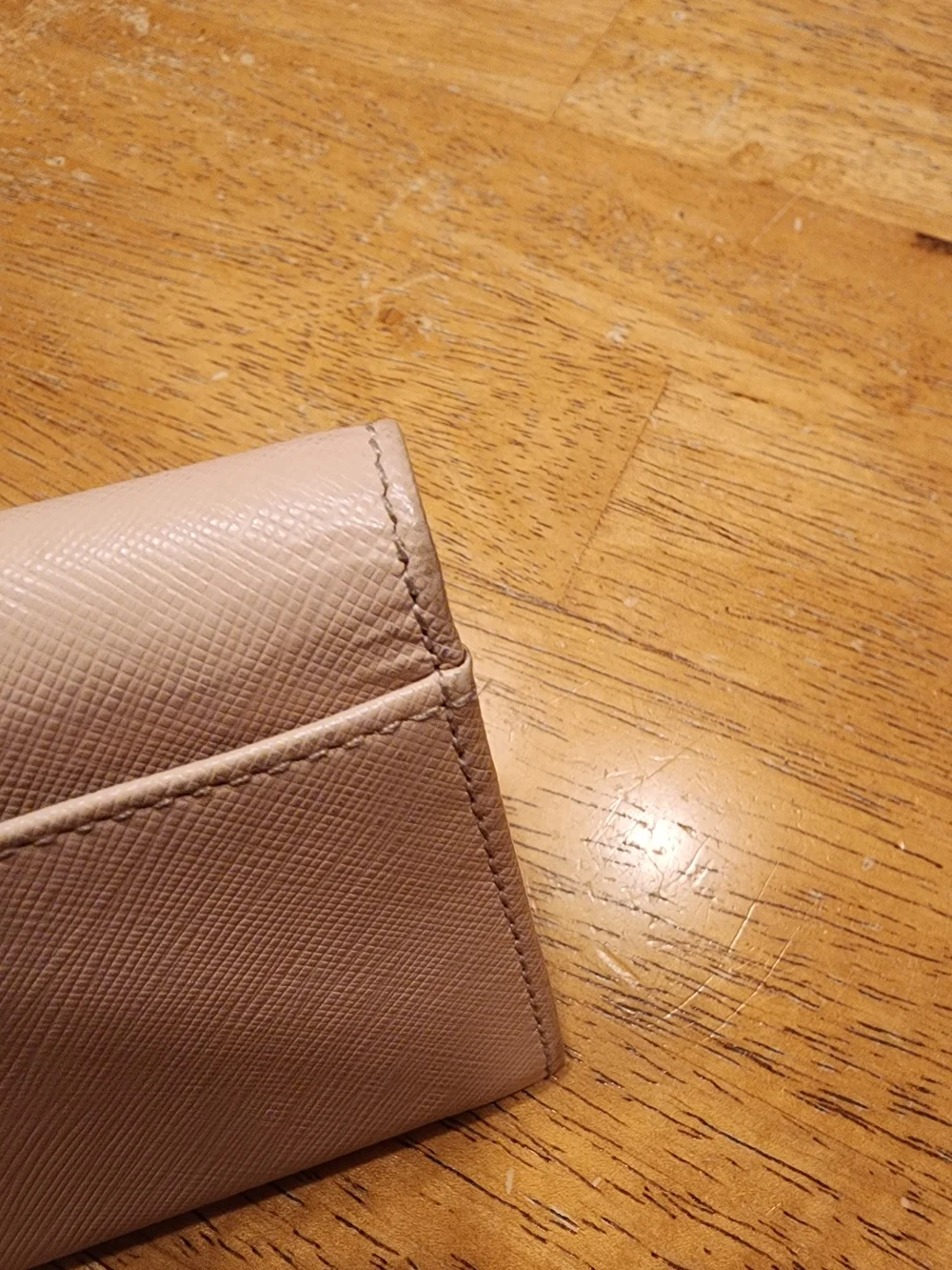 Salvatore Ferragamo Gancini long wallet pale pink With Gold Hardware